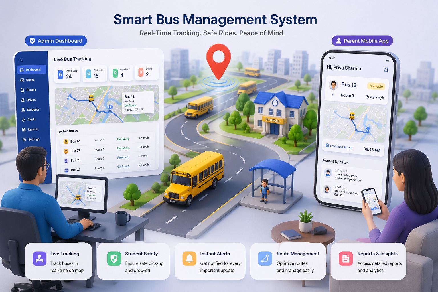 School ERP Dashboard